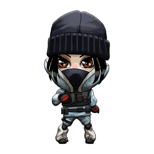 🇨🇦 Стикер «Chibi Rainbow6Siege» для Telegram