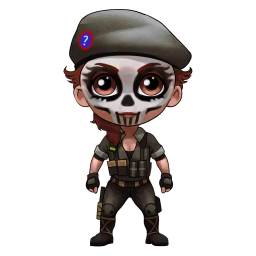 🇧🇷 Стикер «Chibi Rainbow6Siege» для Telegram