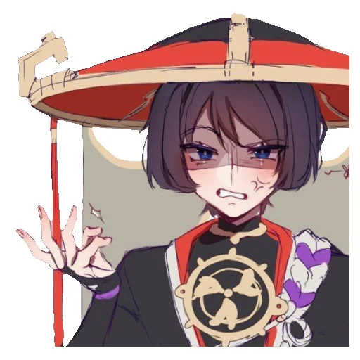 😠 Стикер «Chibi Scaramouche» для Telegram