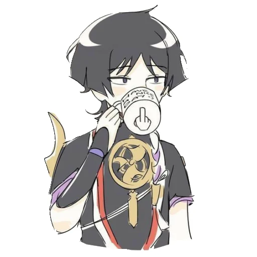 🖕 Стикер «Chibi Scaramouche» для Telegram