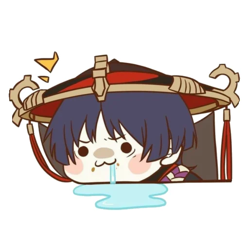 🫠 Стикер «Chibi Scaramouche» для Telegram