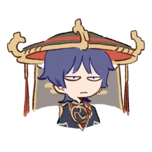 😑 Стикер «Chibi Scaramouche» для Telegram