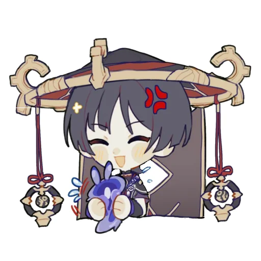 🤗 Стикер «Chibi Scaramouche» для Telegram