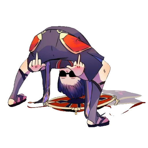 😛 Стикер «Chibi Scaramouche» для Telegram