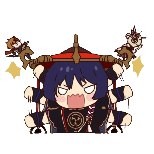 🤬 Стикер «Chibi Scaramouche» для Telegram