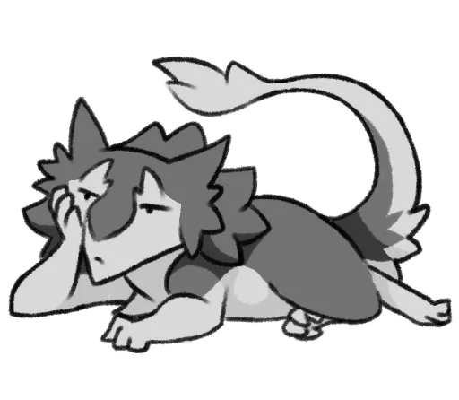 😒 Стикер «Chibi Sergal» для Telegram