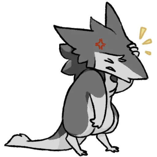 🤬 Стикер «Chibi Sergal» для Telegram
