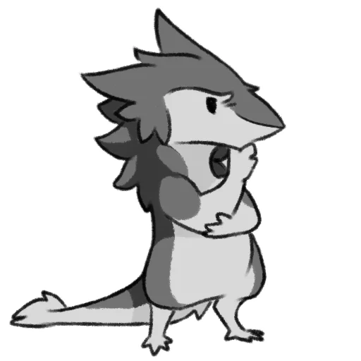 🤔 Стикер «Chibi Sergal» для Telegram