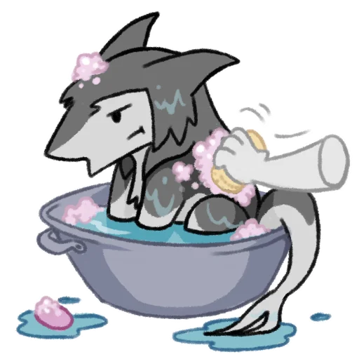 🛁 Стикер «Chibi Sergal» для Telegram