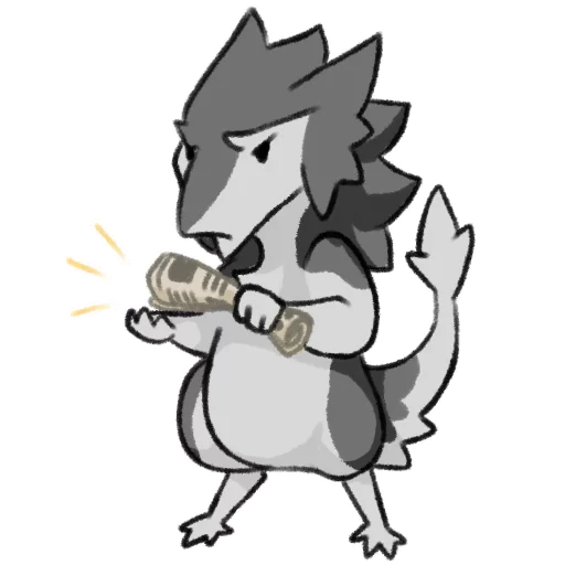 💢 Стикер «Chibi Sergal» для Telegram