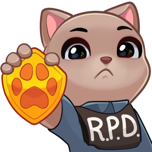 👮 Стикер «Chich Play Dead» для Telegram