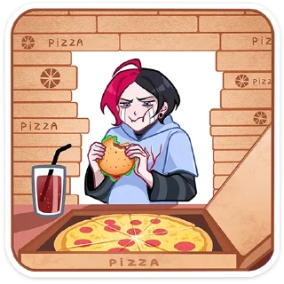 Стикер 48 Школьник Чич