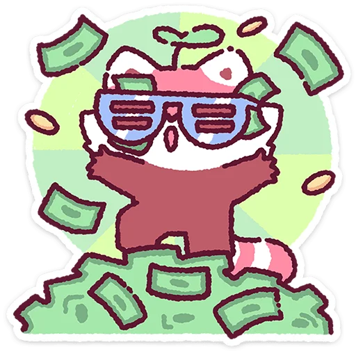 🤑 Стикер «Чи-Чи» для Telegram