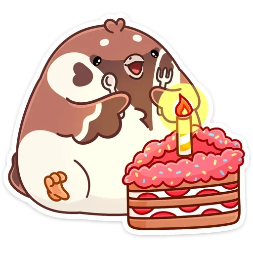 🎂 Стикер «Чик» для Telegram