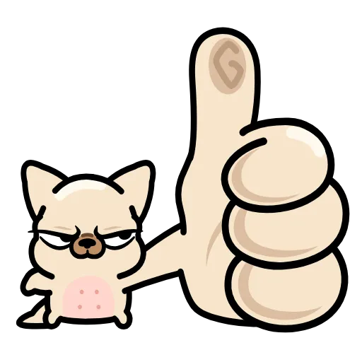 🤩 Стикер «Чихуа» для Telegram