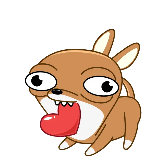❤️ Стикер «Чихуаш Лёня» для Telegram