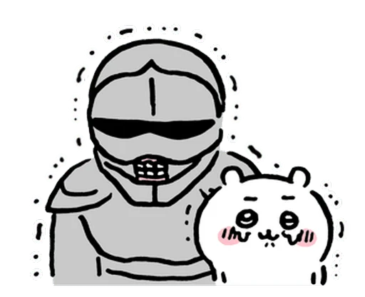🥹 Стикер «chiikawa and friends» для Telegram