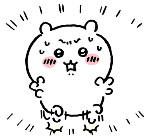 😰 Стикер «chiikawa and friends» для Telegram