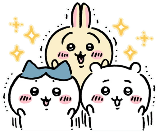 🤩 Стикер «chiikawa and friends» для Telegram