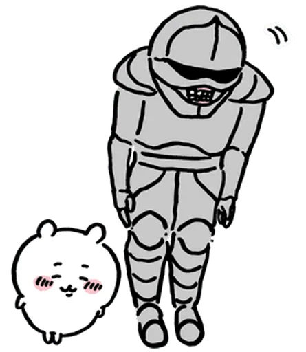 🙇‍♀️ Стикер «chiikawa and friends» для Telegram