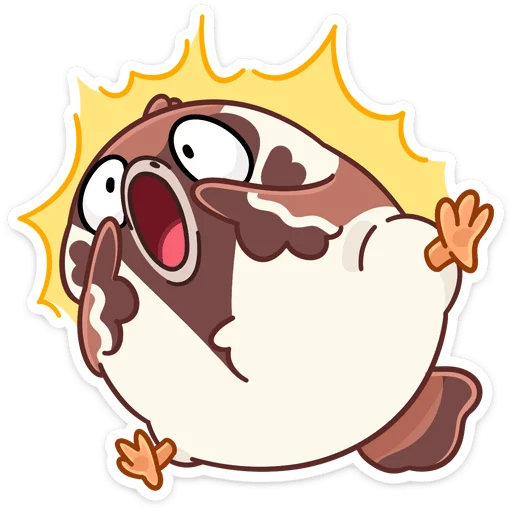 😳 Стикер «Воробей Чик» для Telegram