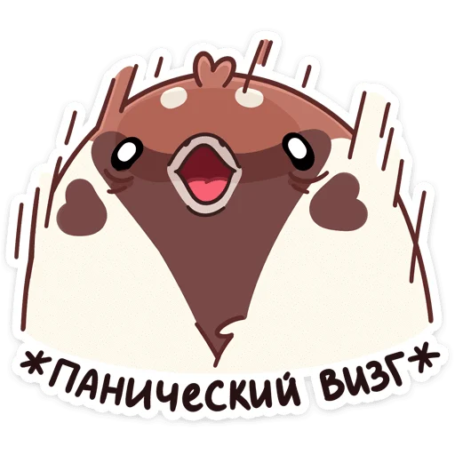 😨 Стикер «Воробей Чик» для Telegram