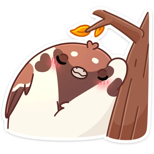 ☺️ Стикер «Воробей Чик» для Telegram