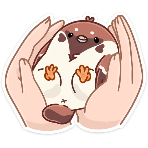 ☺️ Стикер «Воробей Чик» для Telegram