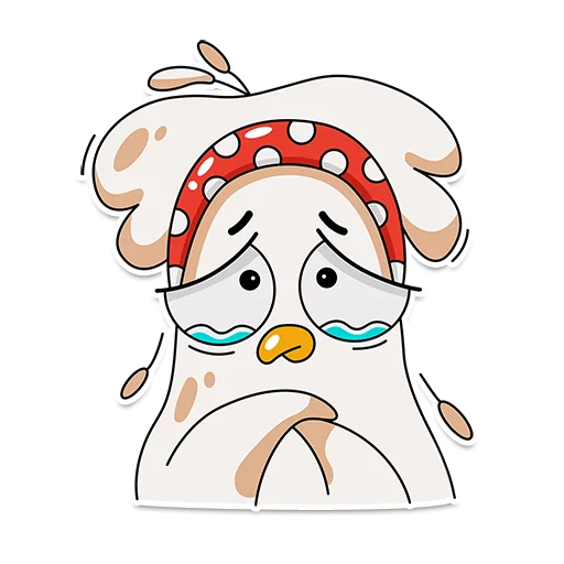 😢 Стикер «Chiken Valentina» для Telegram