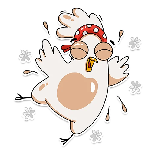 ☺️ Стикер «Chiken Valentina» для Telegram