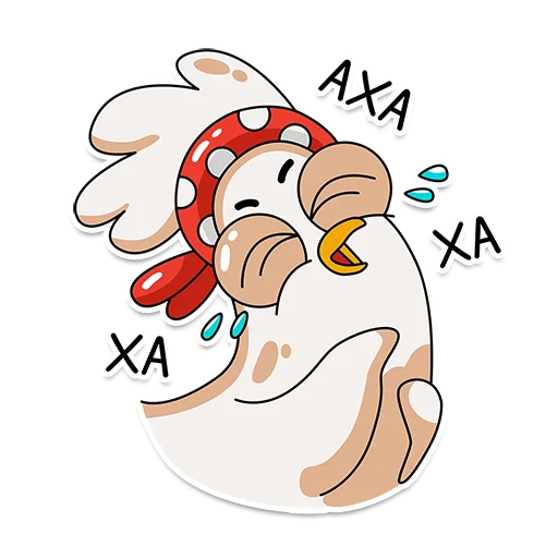 🤣 Стикер «Chiken Valentina» для Telegram