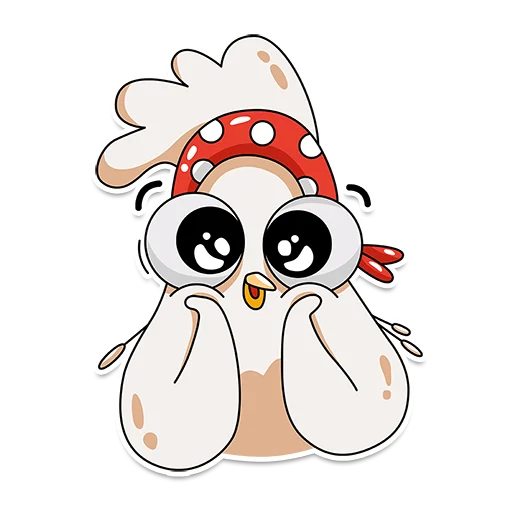 😍 Стикер «Chiken Valentina» для Telegram