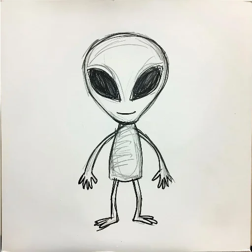 👽 Стикер «Детские рисунки» для Telegram