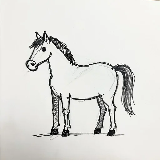 🐎 Стикер «Детские рисунки» для Telegram