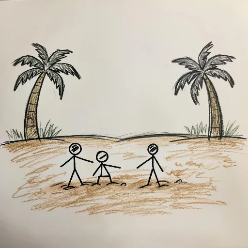 👨‍👩‍👦 Стикер «Детские рисунки» для Telegram