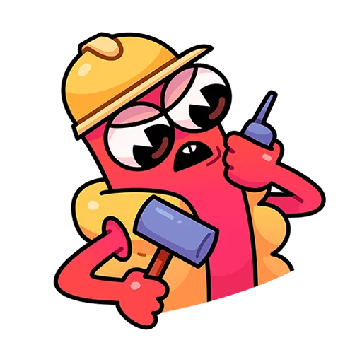 👷 Стикер «Чилли Без Текста» для Telegram