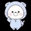 Стикер 61 Chill Nyan #emoji #cute
