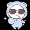 Стикер 57 Chill Nyan #emoji #cute