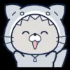Стикер 25 Chill Nyan #emoji #cute