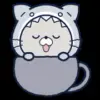 Стикер 10 Chill Nyan #emoji #cute