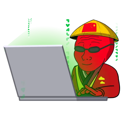 💻 Стикер «Chinese wojak» для Telegram