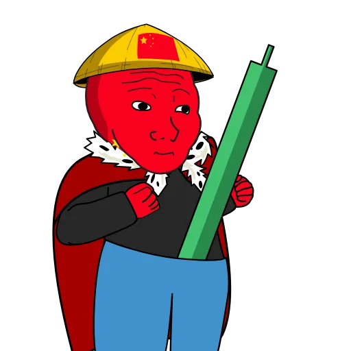 📈 Стикер «Chinese wojak» для Telegram