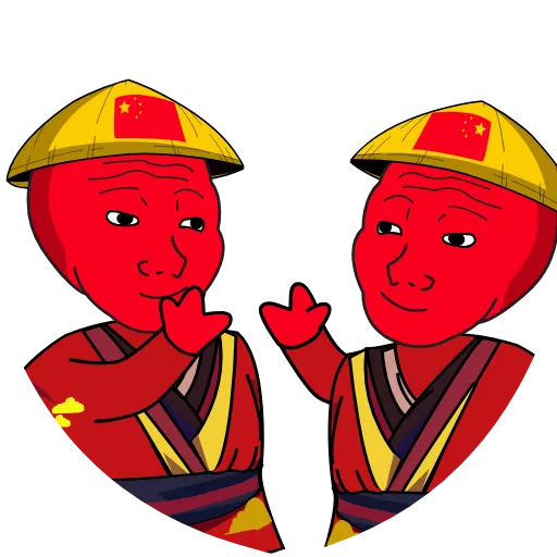 🤝 Стикер «Chinese wojak» для Telegram