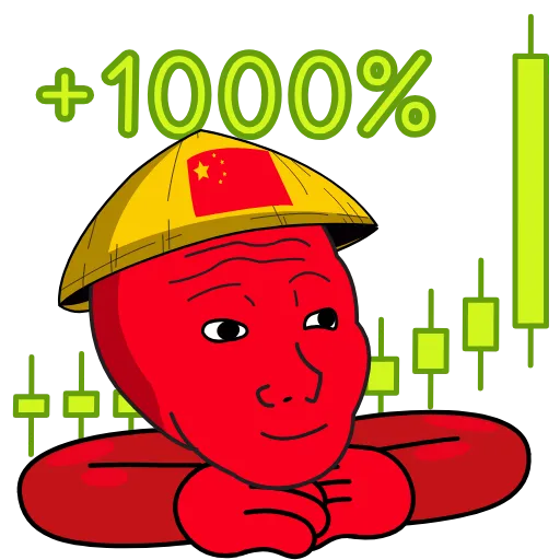 📊 Стикер «Chinese wojak» для Telegram
