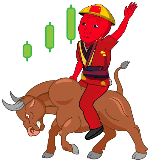 🐂 Стикер «Chinese wojak» для Telegram