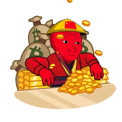 🤑 Стикер «Chinese wojak» для Telegram