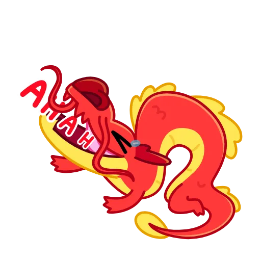 Стикерпак Chinese Dragon для Telegram