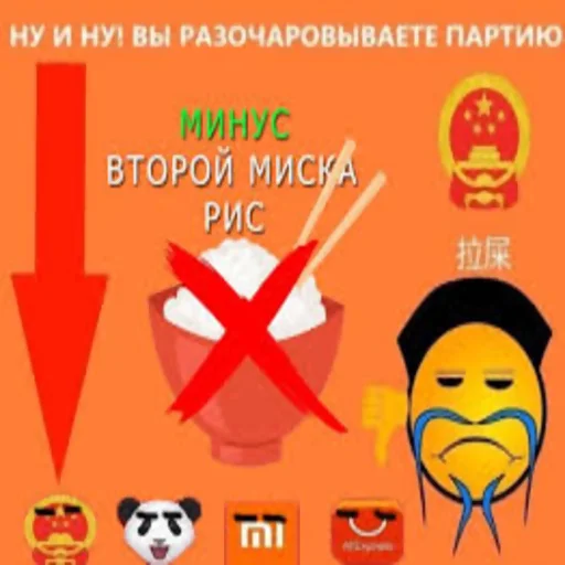 😔 Стикер «китайская партия???» для Telegram