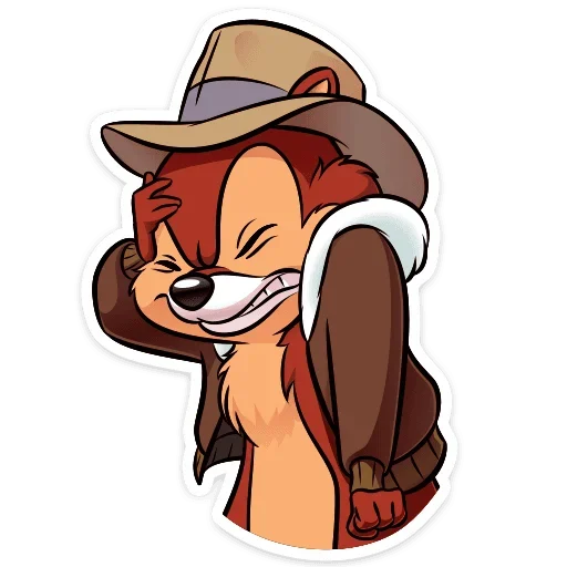 🤦‍♀️ Стикер «Чип и Дейл спешат на помощь&;» для Telegram