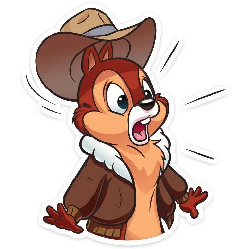 😬 Стикер «Чип и Дейл спешат на помощь&;» для Telegram